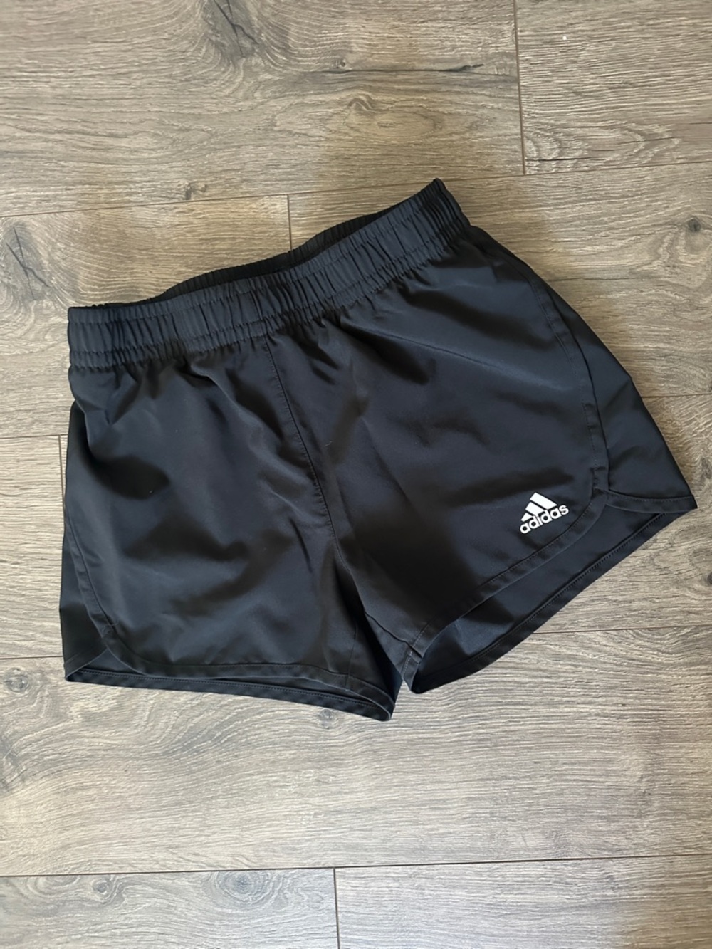 adidas Black Performance Training Shorts with White Logo